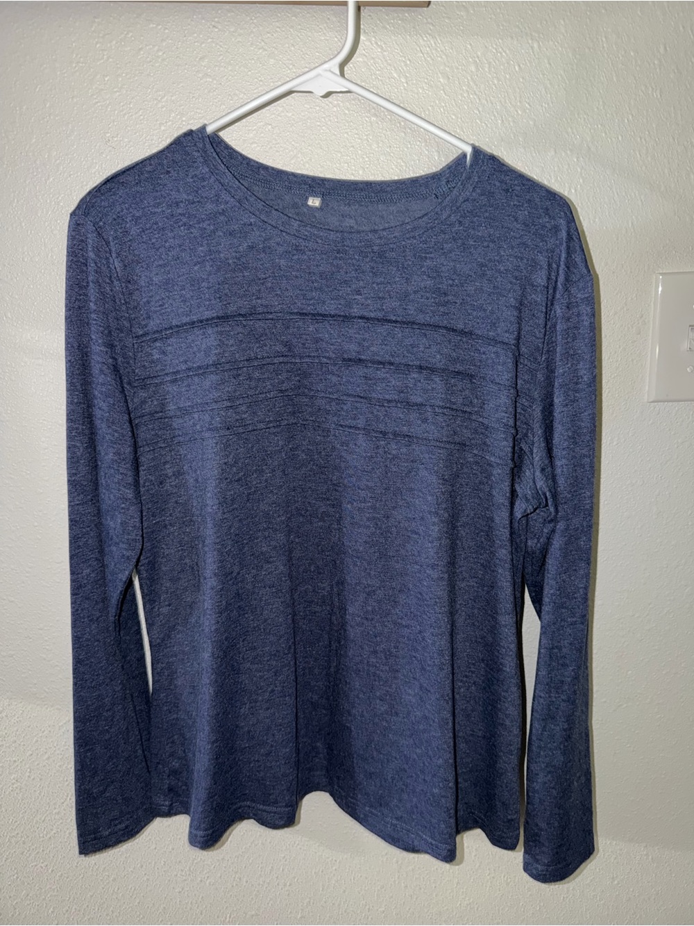 Everyday Crewneck Long Sleeve Top - Navy
